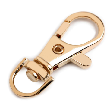 Taschenkarabiner für Kordel Gold klassisch - 10 mm